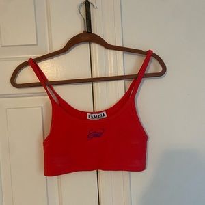 Pink elia crop top iamgia